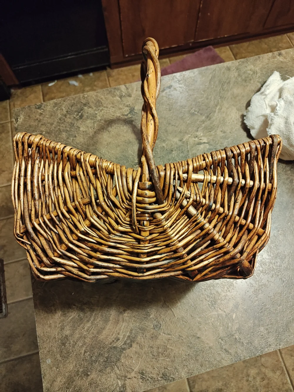 Source Unknown Handwoven Willow Basket - Brown